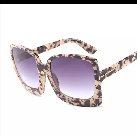 Trendy classy Vintage Oversized Women Luxury Brand Square sunnies (Retro) - Picture 2 of 5